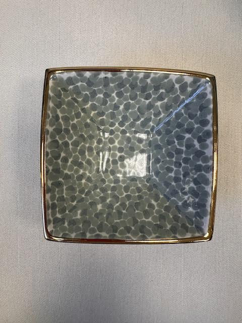 Paul Schneider Medium Square Dappled Green Bowl