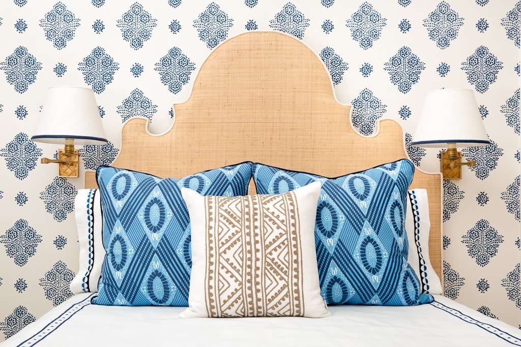 Charleston Headboard in Natural Raffia