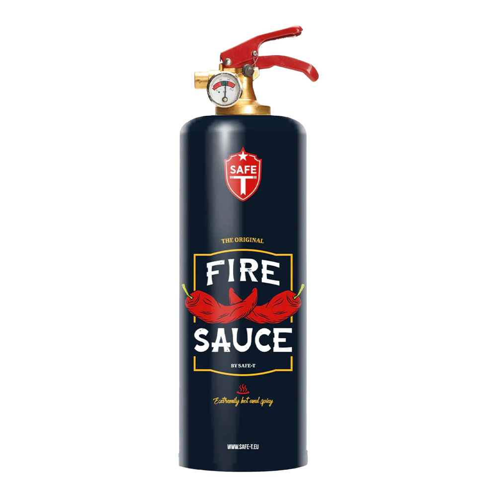 Fire Sauce Fire Extinguisher and Bracket