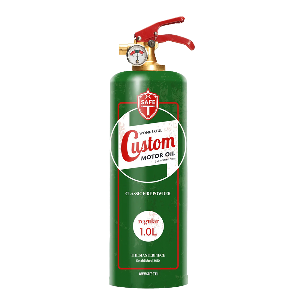 Motor Oil Fire Extinguisher and Bracket