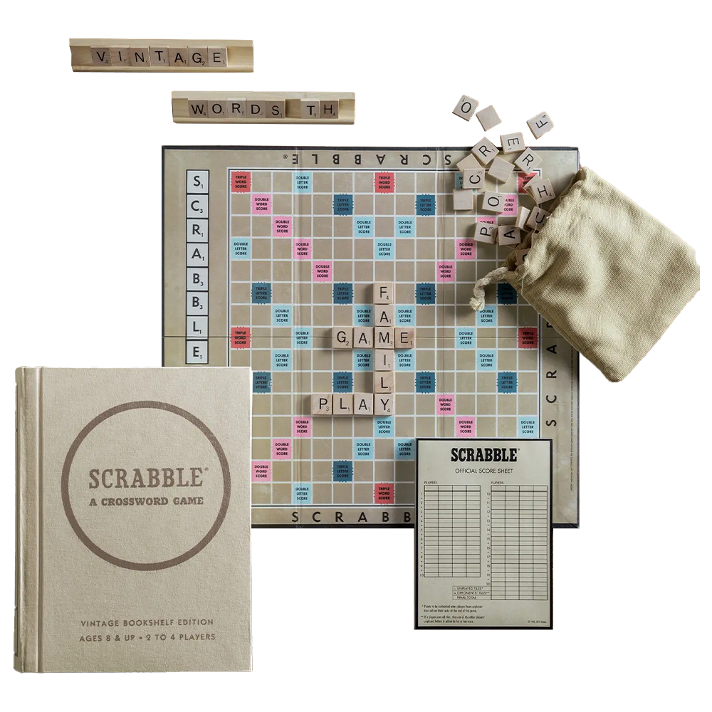 Scrabble Vintage Bookshelf Edition