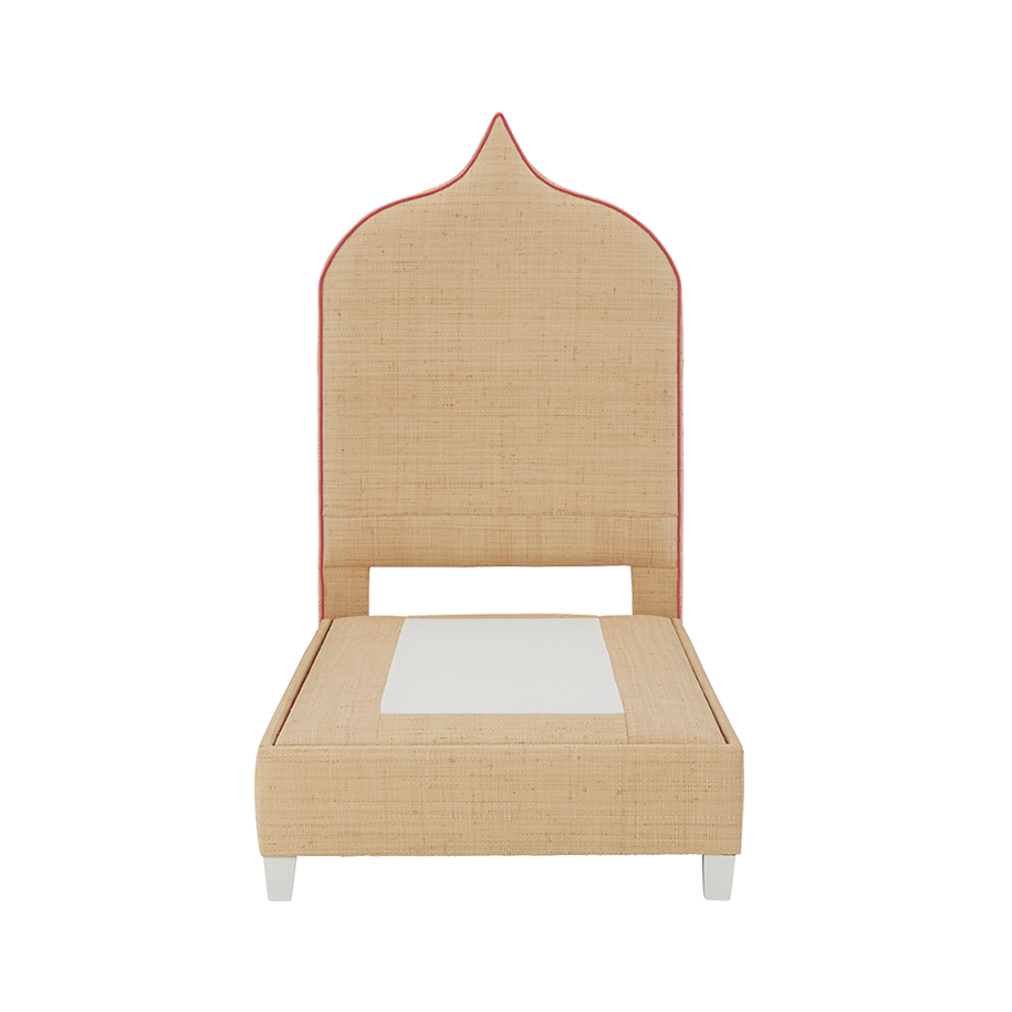 Taj Platform Bed in Natural Raffia