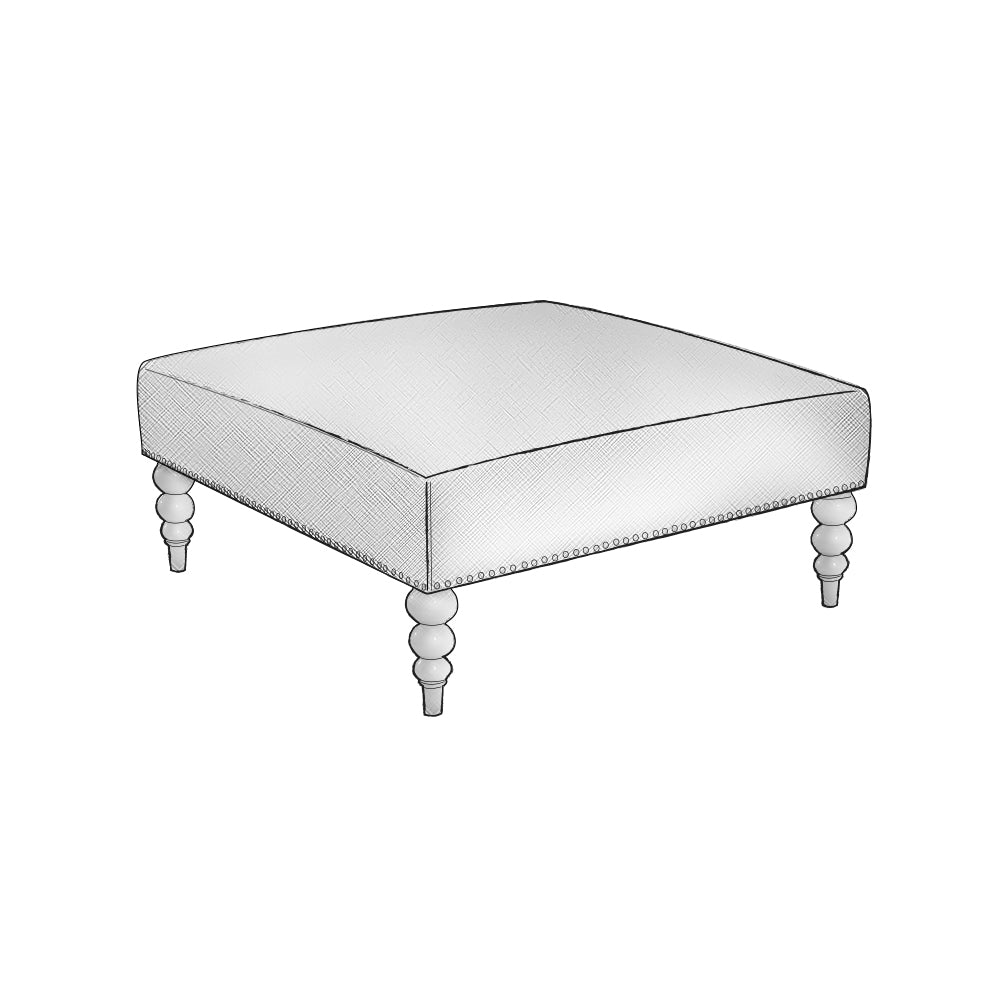 Chatham Raffia Ottoman