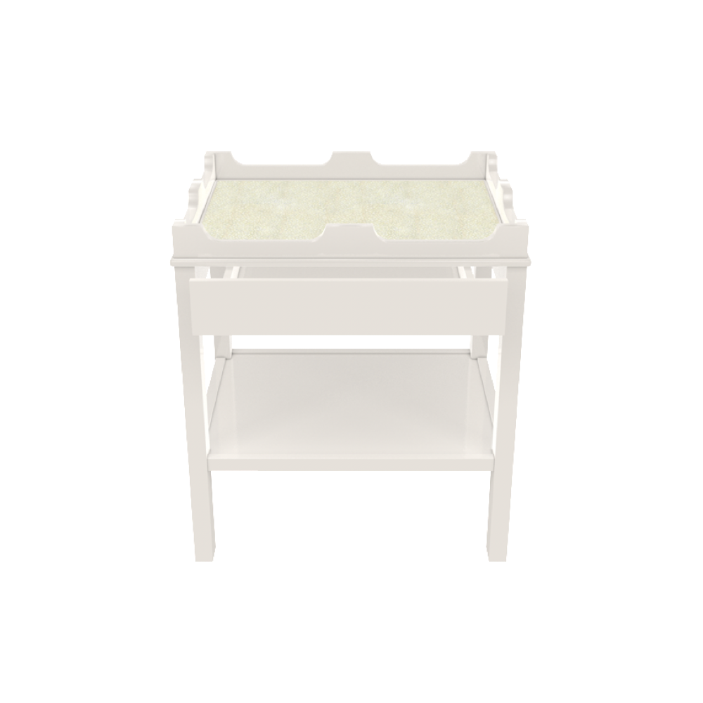 Edgartown Side Table with Shelf and Drawer