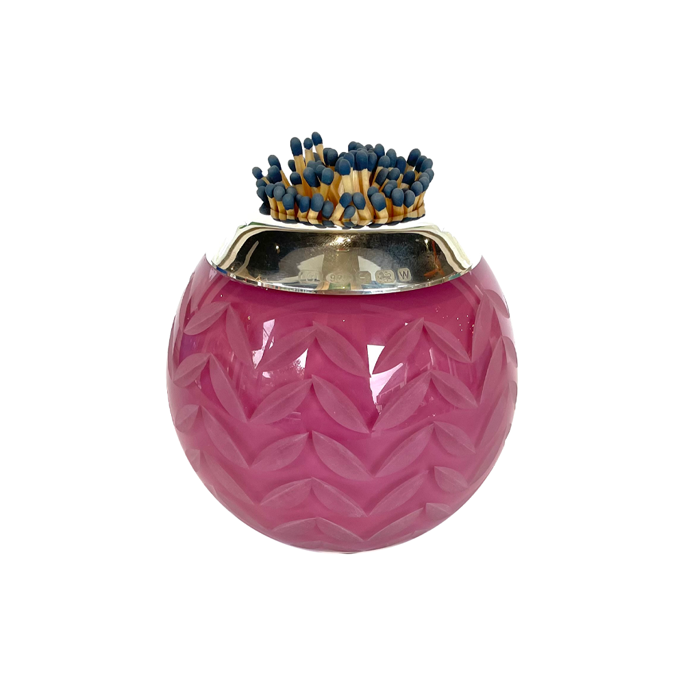 Medium Sterling Matchstrike - Raspberry / Chevron