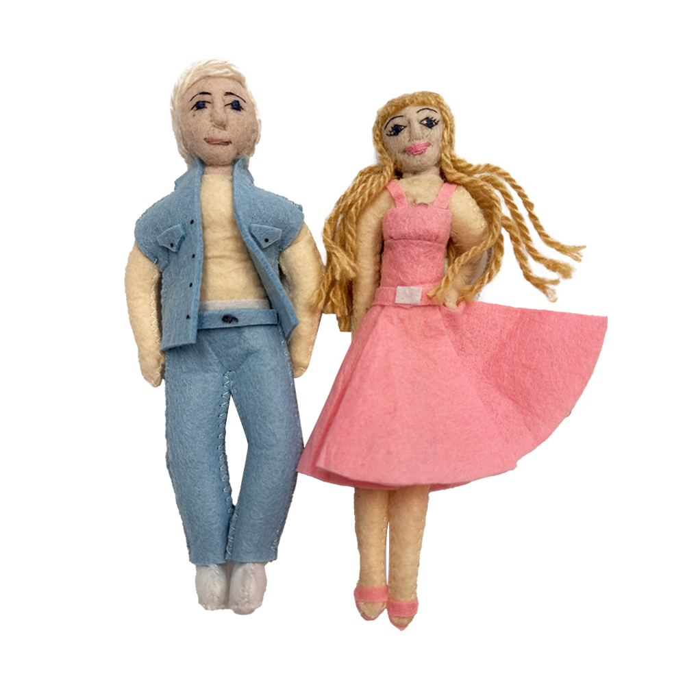Barbie and Ken Ornaments