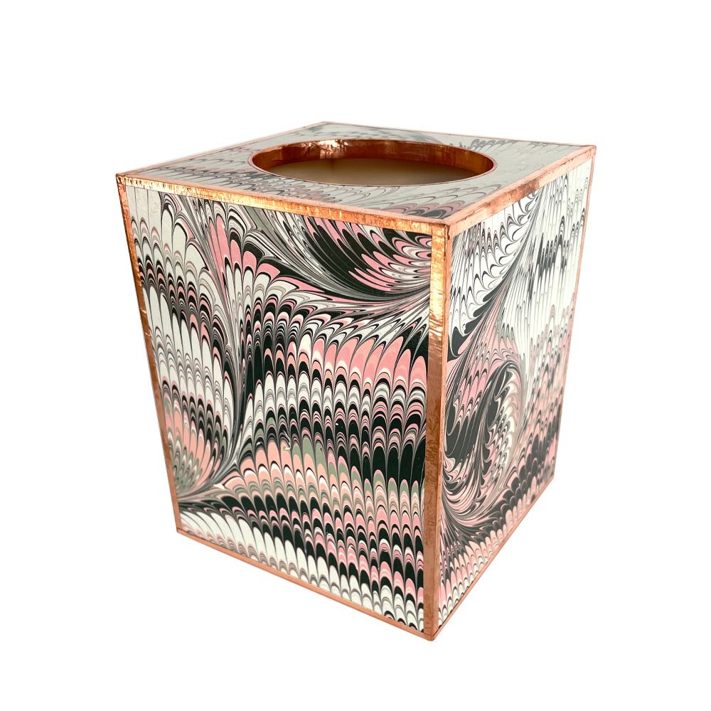 Black and Pink Tissue Box