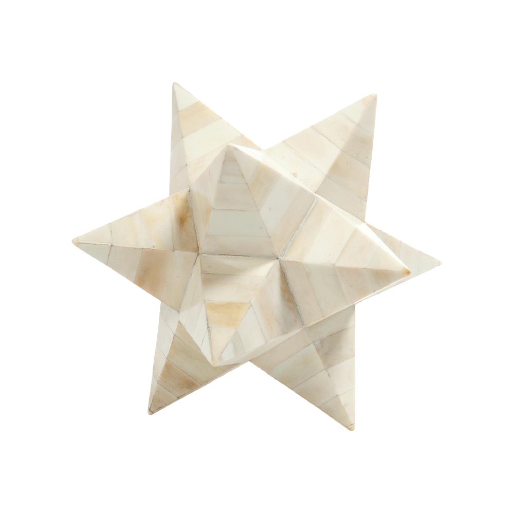 Star Sculpture  - White Bone