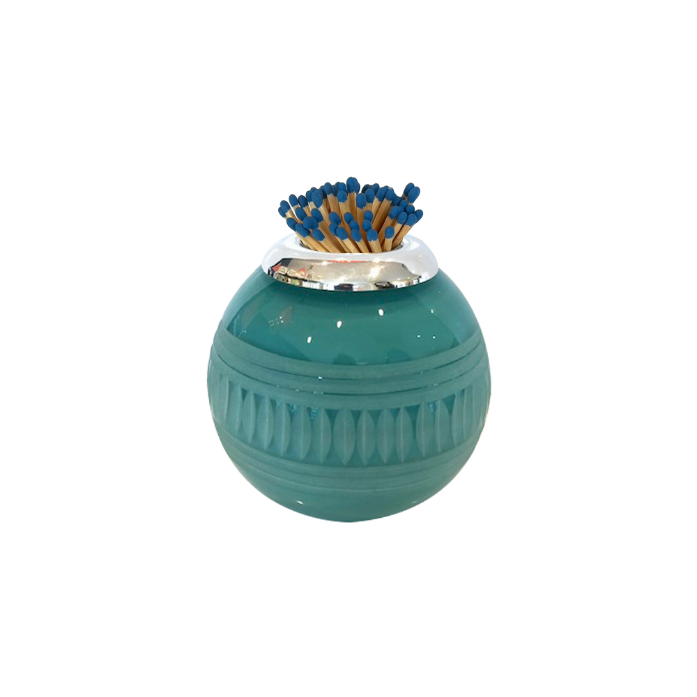 Small Sterling Matchstrike - Turquoise / Lines