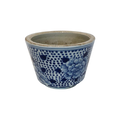 Blue and White Small Pot (Large Flower) 4" x 5"