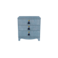 Tini Easton Nightstand Denim Blue Finish