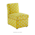 Upholstered Slipper Chair