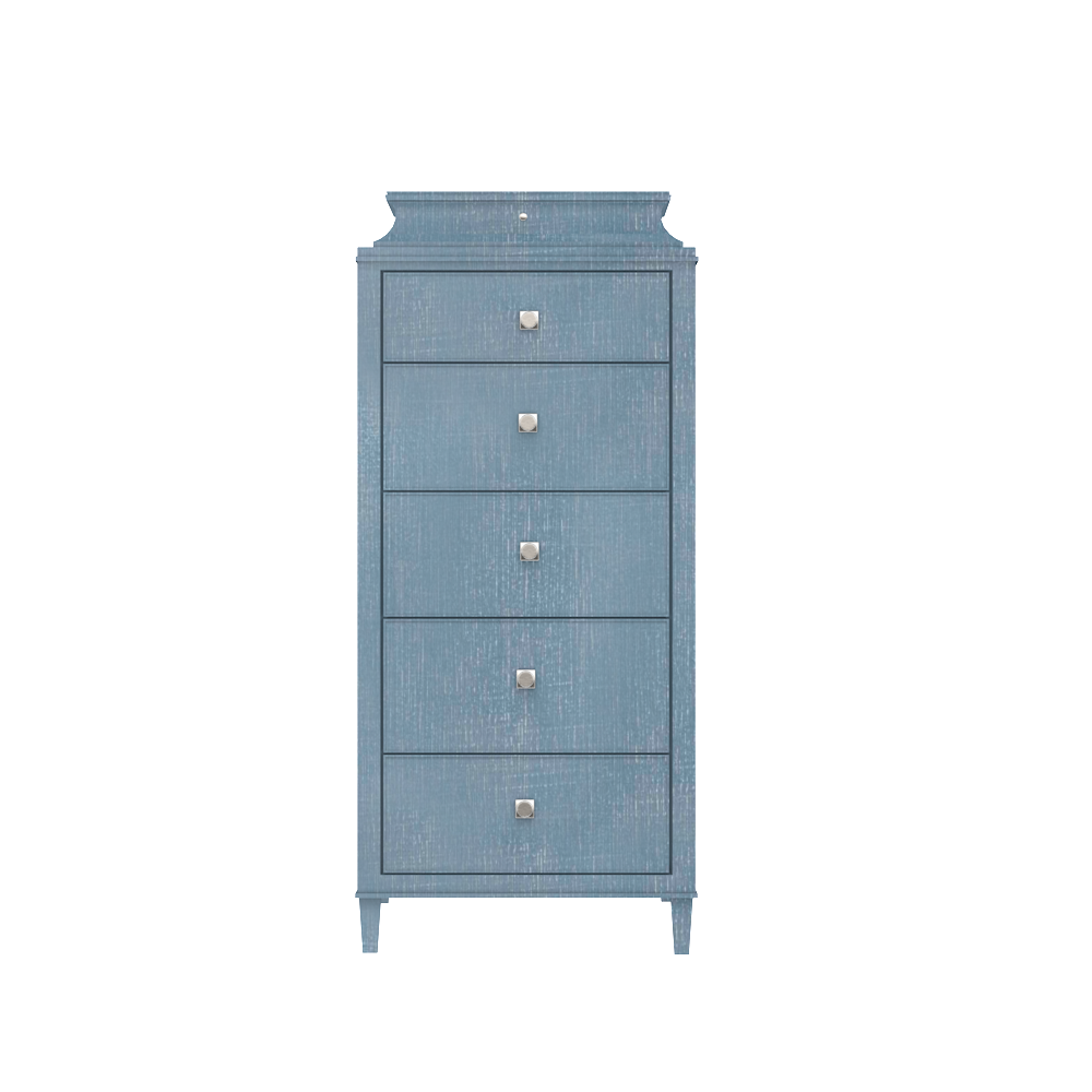 Rowayton Bachelorette Chest in Denim Blue Finish