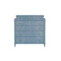 Rowayton Chest with Dividend in Denim Blue Finish