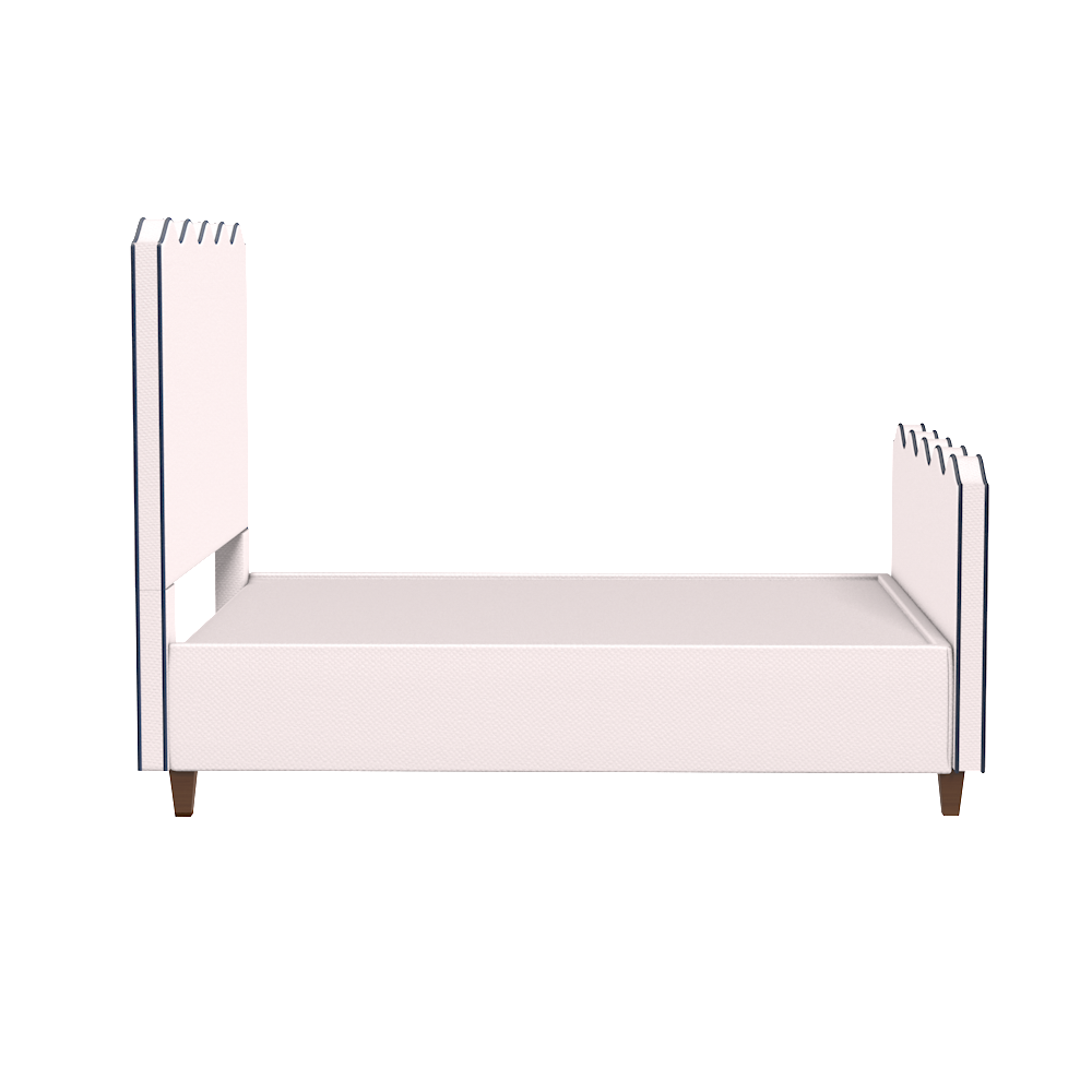 Wave Platform Bed with Footboard